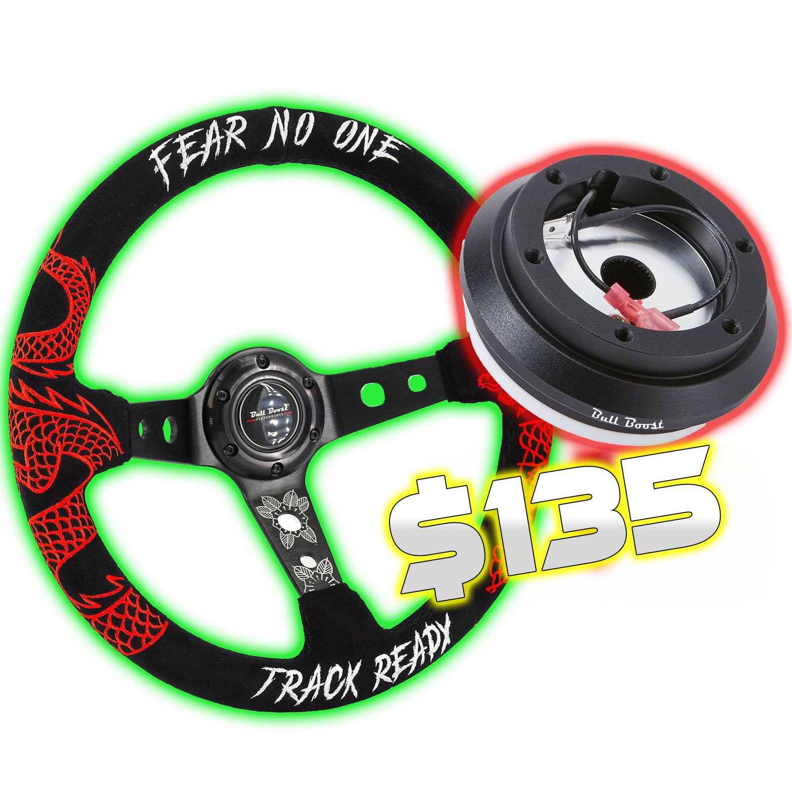 BBP Racing Quick Release Steering Wheel Hub Adapter Bundle Kit 350 ENTRIES