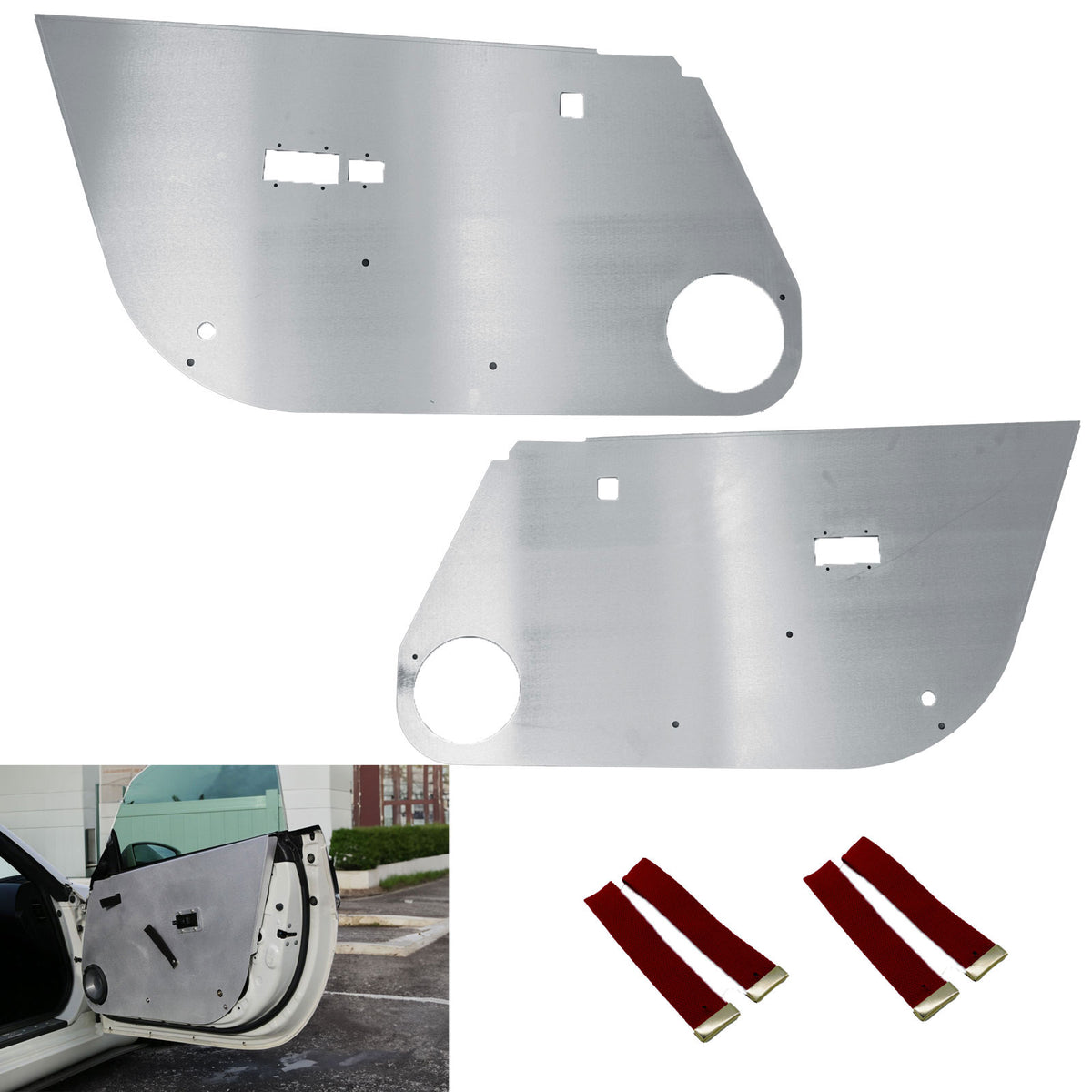 Aluminum Door Cards Panels For 2003-2009 350Z Coupe Z33