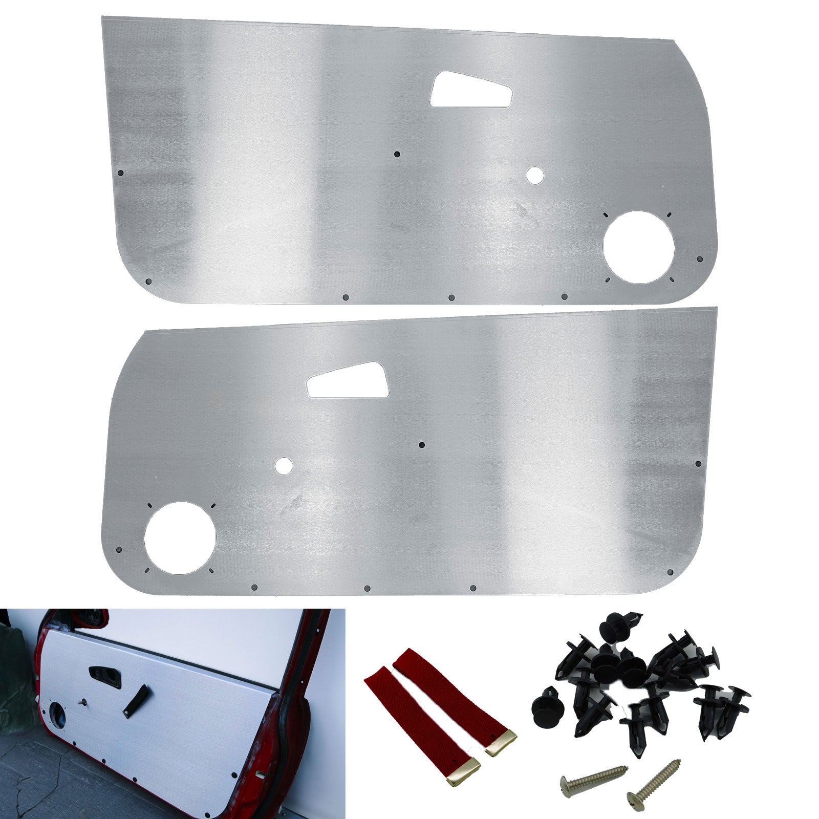 Aluminum Door Cards Panels For Honda Civic Si 92-95 Coupe Hatch EG