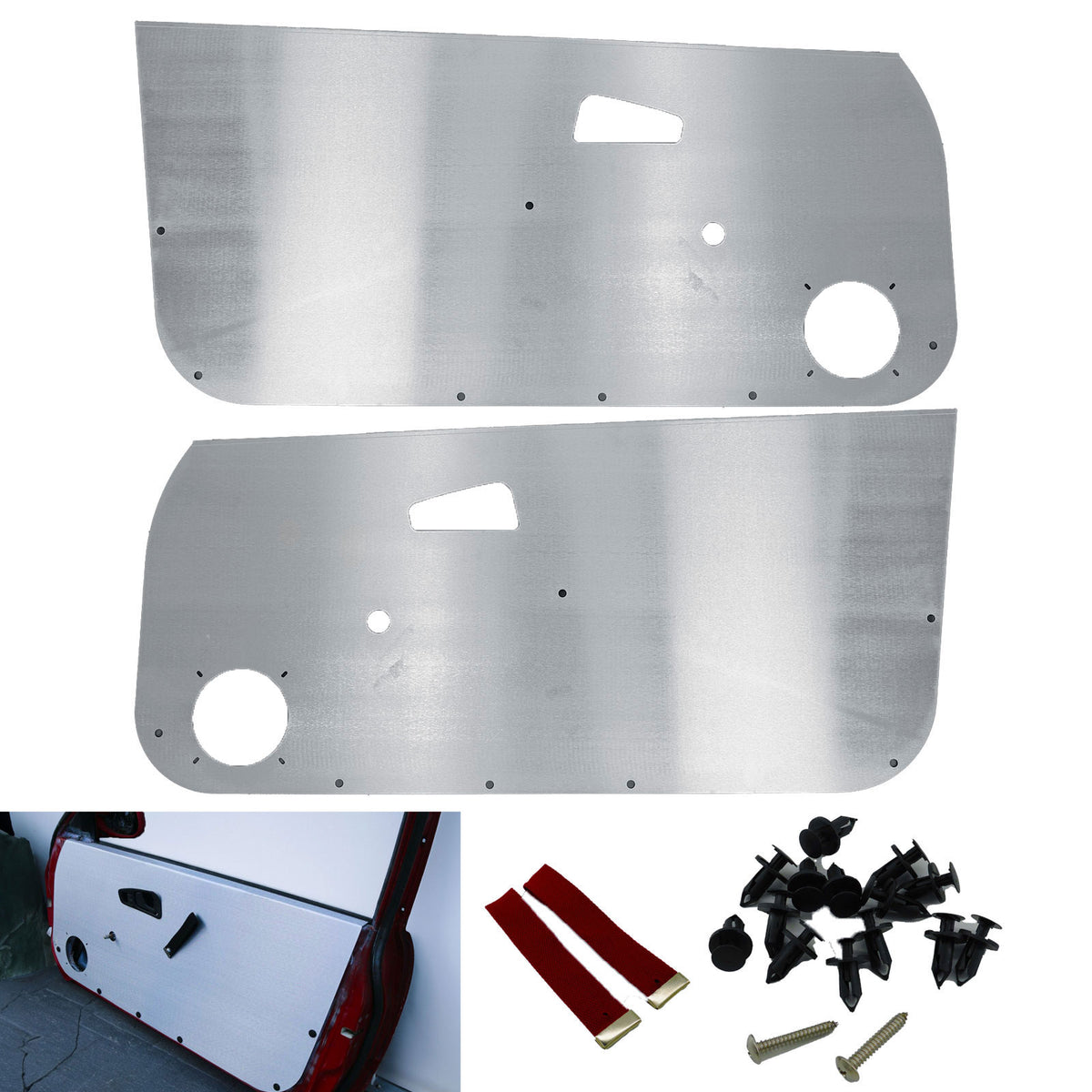 Race Aluminum Door Cards Panels For Honda Civic EX DX CX Si 92-95