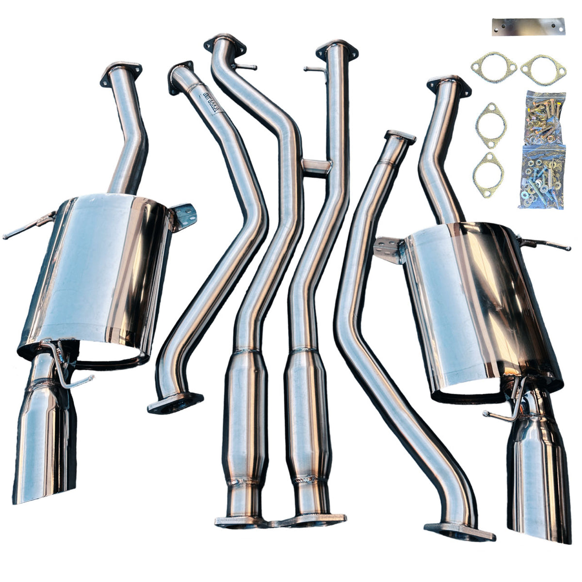 Stainless Full Catback Exhaust Muffler For BMW 335i E90 E92 07-10 N54 ...