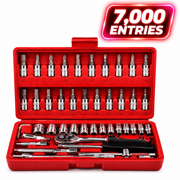 BBP® 46pcs 1/4” Drive Socket 7000 ENTRIES