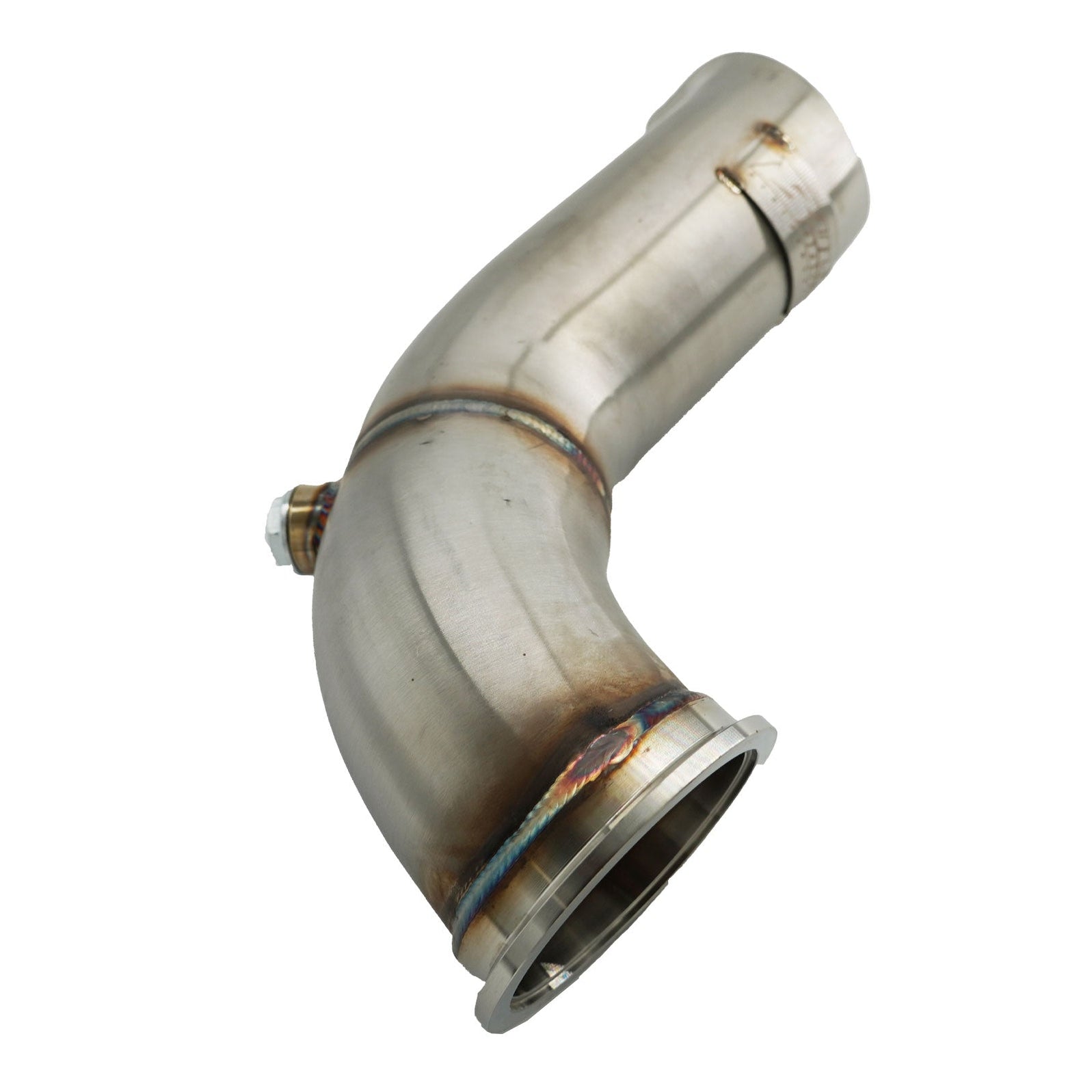 D Series Tear Drop Hood Exit Up Pipe Dump Tube For Top Mount Turbo Man ...