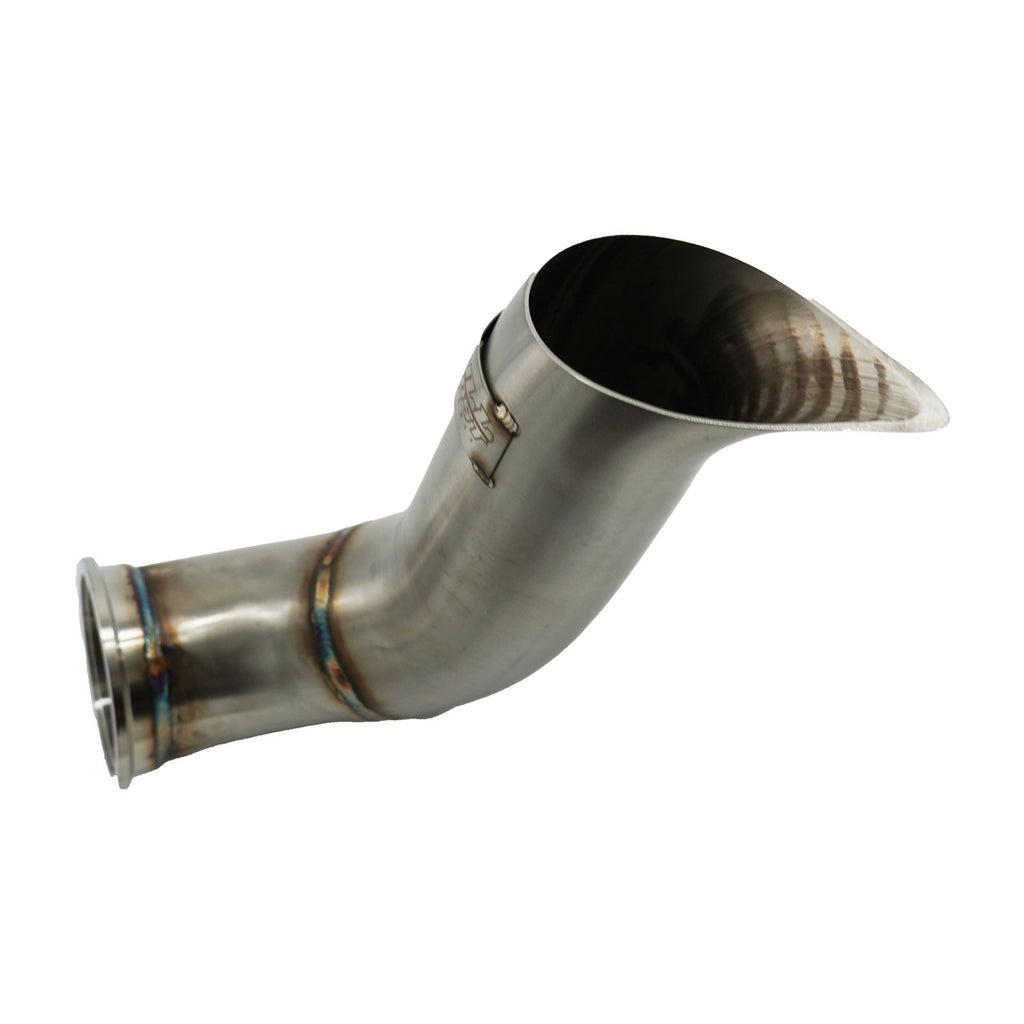 D Series Tear Drop Hood Exit Up Pipe Dump Tube For Top Mount Turbo Man ...