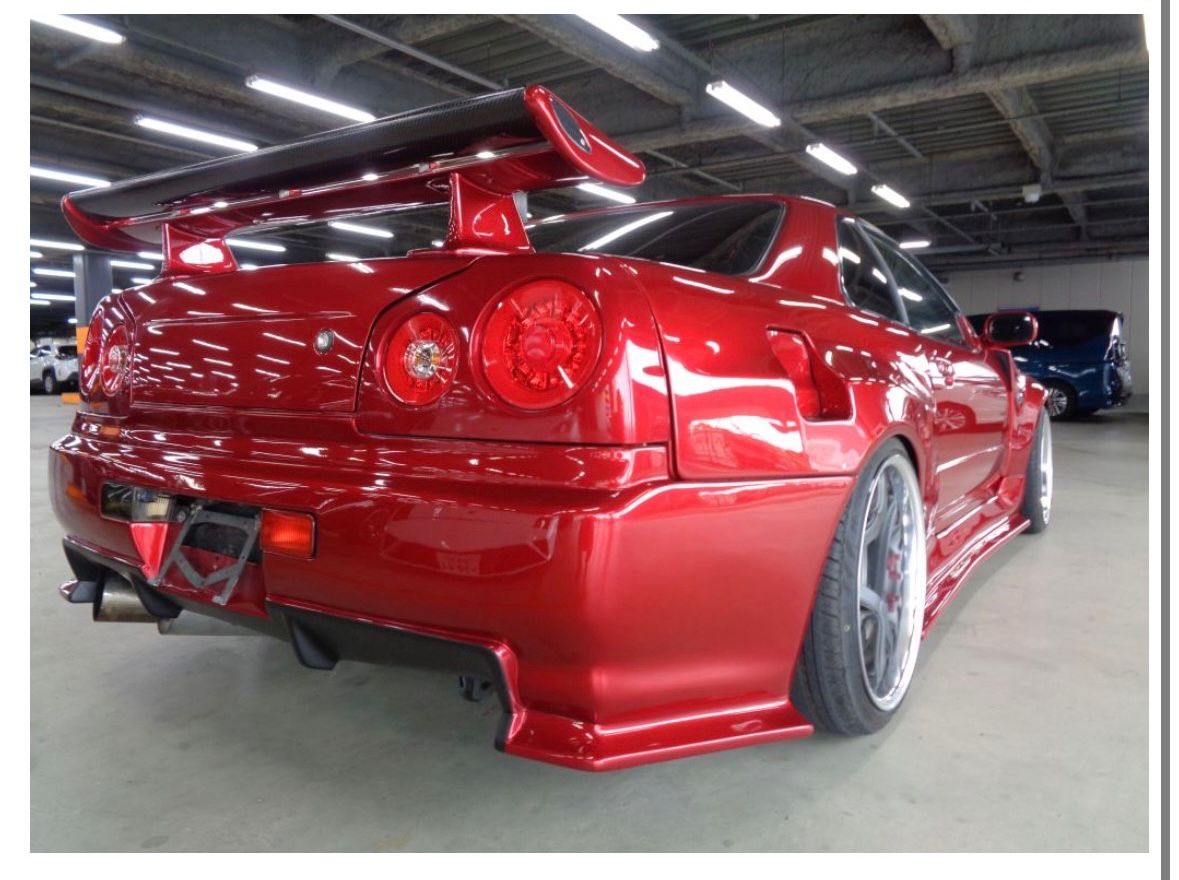 1998 Nissan Skyline R34 GTT Red Crystal Metallic