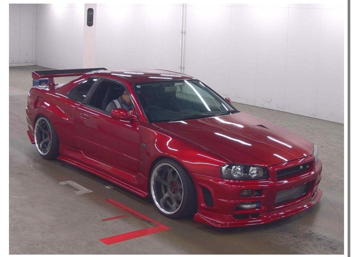 1998 Nissan Skyline R34 GTT Red Crystal Metallic