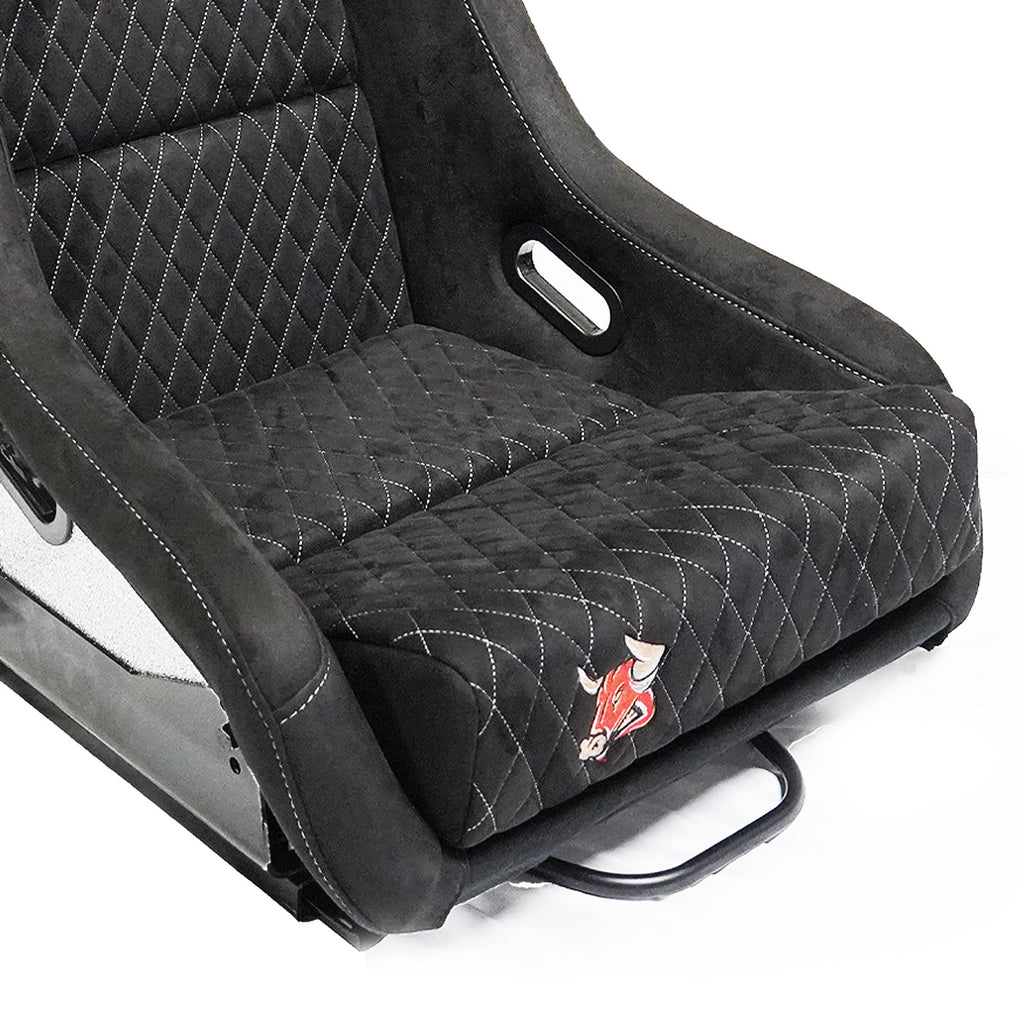 Bull Boost Adjustable Racing Lowered Ultra Max Bucket Seat with Slider ...