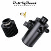 3-AN10 Port Oil Catch Tank Can Baffled Breather Filter Aluminum 750ml Reservoir - Bull Boost Performance
