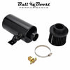 2 port Oil Catch Tank Can Baffled Breather Filter Aluminum 750ml Reservoir - Bull Boost Performance
