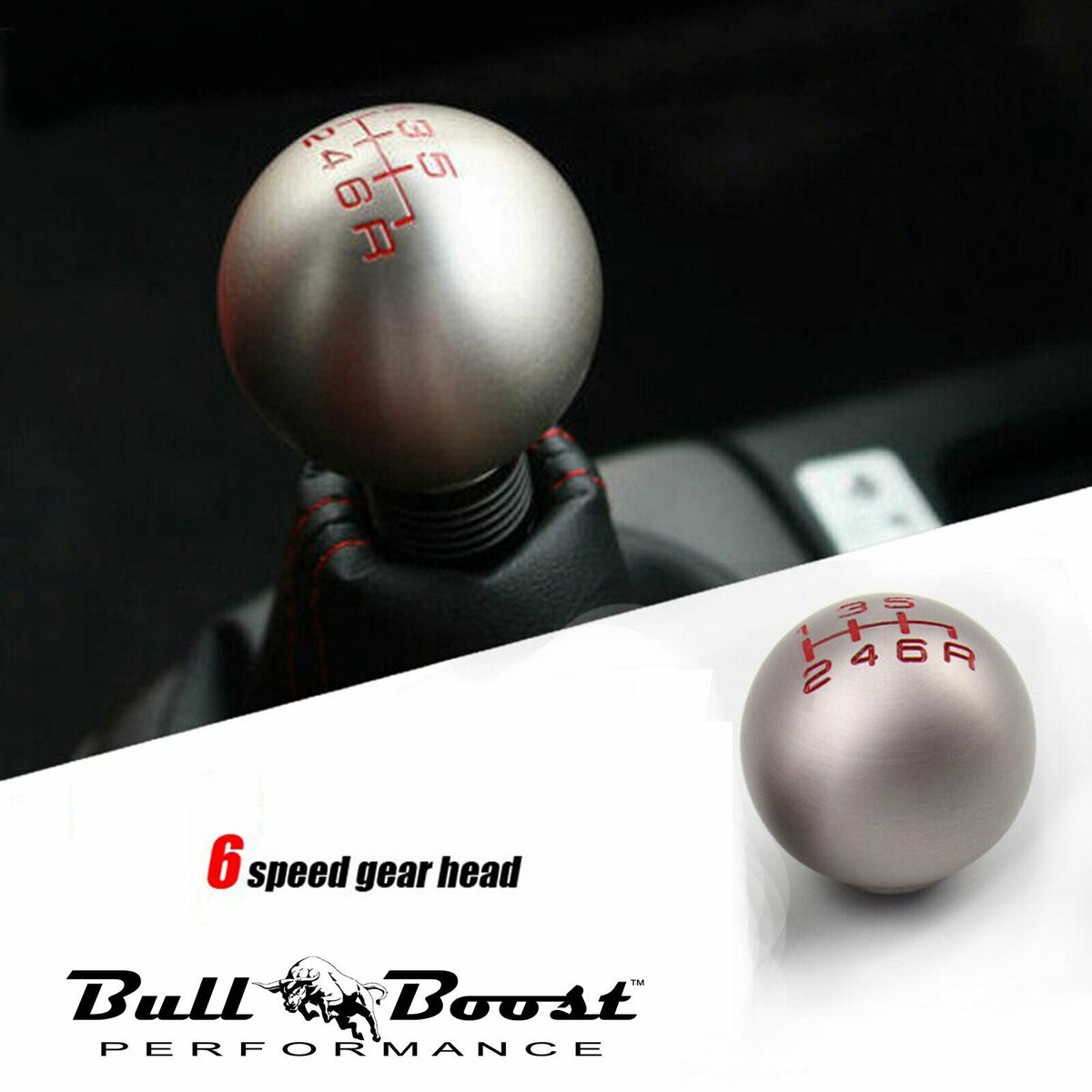 6 Speed Type R Shift Knob For Honda Acura Civic Si Solid Style M10 x 1 ...