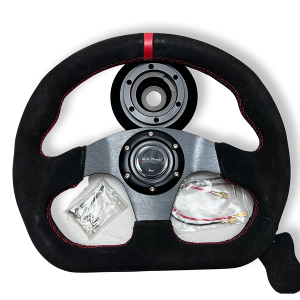 Steering Wheel + Short Hub Adapter Kit For Volvo C30 Jaguar X Type - Bull Boost Performance