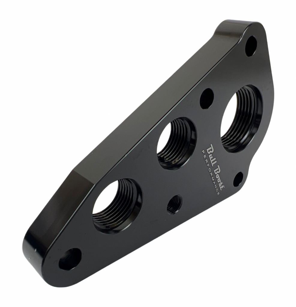 For Ford 4.6 / 5.4 Billet Oil Filter Relocation Kit Mustang GT / F150 Adapters - Bull Boost Performance