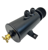 Pro Series Baffled 10AN Oil Catch Can Hose Kit and Fittings Universal AN10 Black - Bull Boost Performance