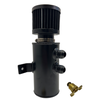 Pro Series Baffled 10AN Oil Catch Can Hose Kit and Fittings Universal AN10 Black - Bull Boost Performance