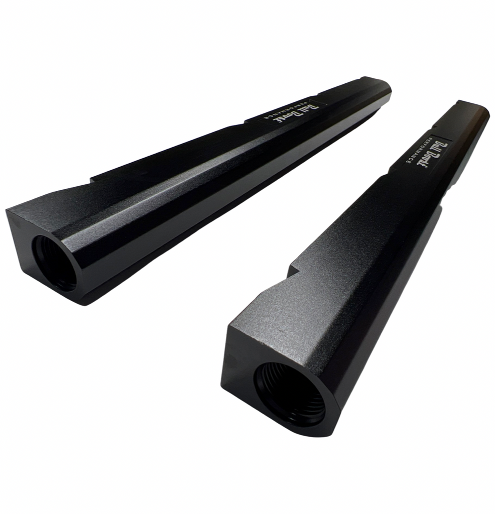 Z893 LS1 / LS6 -8AN high flow BLACK fuel rails w/ fittings & crossover ...