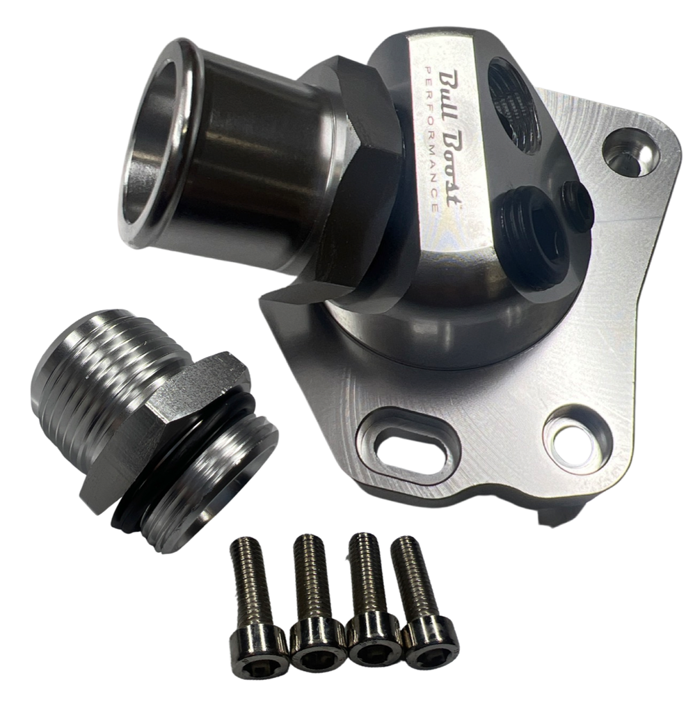 Alloggiamento Termostato K20 K24 Collo Girevole Argento | K-Swap Pro Alloggiamento Termostato K20 K24 Collo Girevole Argento | K-Swap Pro