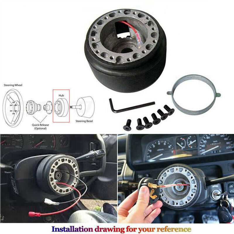 Deadboyz Steering Wheel + Hub Adapter for Toyota Chaser KE70 AE71 AE82 AE86 Supra Corolla - Bull Boost Performance