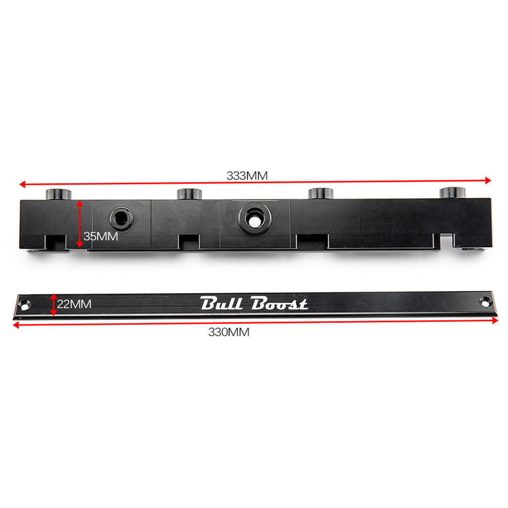 K-Series Billet Aluminum High Flow Fuel Rail K20 K24 2.0/2.4L Acura RSX Si Honda Civic KSwap - Bull Boost Performance