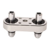 Transmission Cooler Line Adapter Plate with Gasket and 6AN Fittings Compatible with 6L80E 6L90E 8L90E Oil Seal Line Connector for Braided Hose Set - Bull Boost Performance